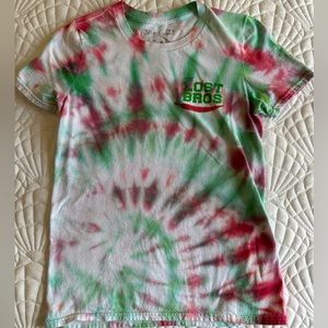 Custom tie-dye Lost Bros shirt